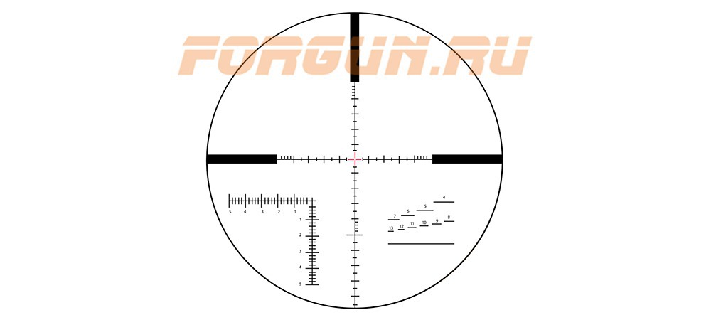 Сетка MSR/Ki в оптическом прицеле Kahles K312i 3-12x50